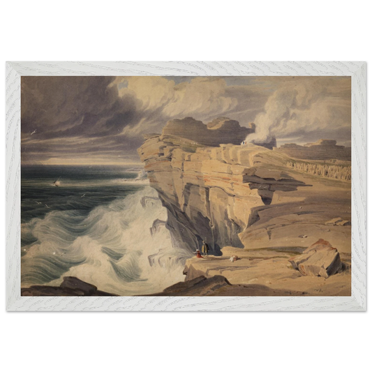 30×45 cm – Dún Aonghasa, Inis Mór by George Petrie – 30×45 cm white frame museum-quality art print