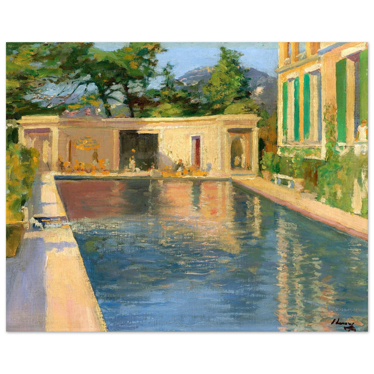 Framed Lavery print in a premium frame displayed on a spotless gallery wall. Balanced natural daylight, soft shadowing, museum aesthetic.