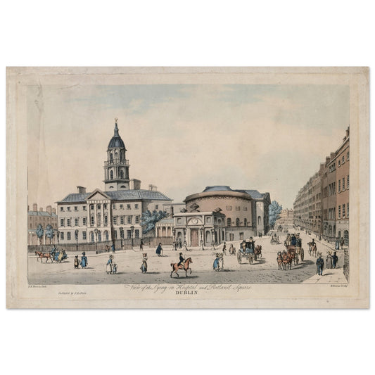 The Lying-In Hospital, The Rotunda & Rutland Square – Archival print – Irish wall art print | Buy Irish Art