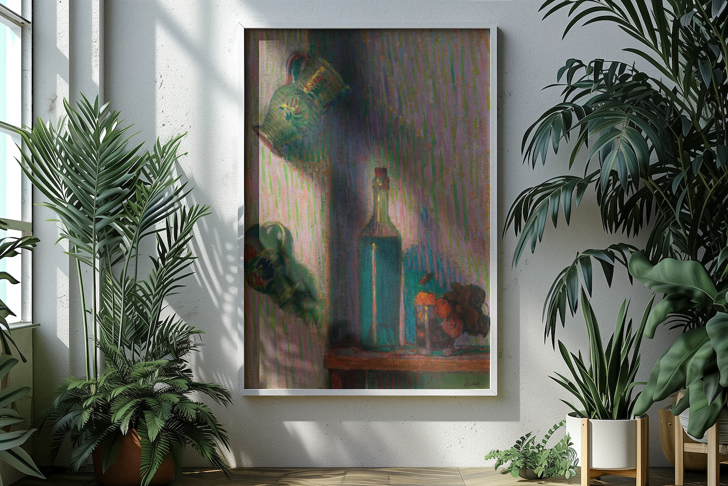 Flowers, Bottle and Two Jugs – Roderic O’Conor Art Print