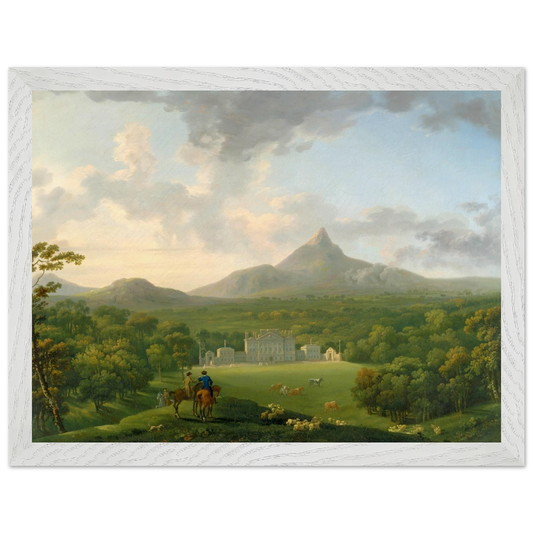Powerscourt, County Wicklow by George Barret – Irish landscape art print in premium white gallery frame for luxury interiors