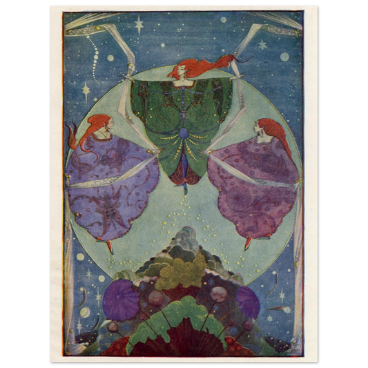 They Danced with Shawls by Harry Clarke, illustration for Andersen's Fairy Tales