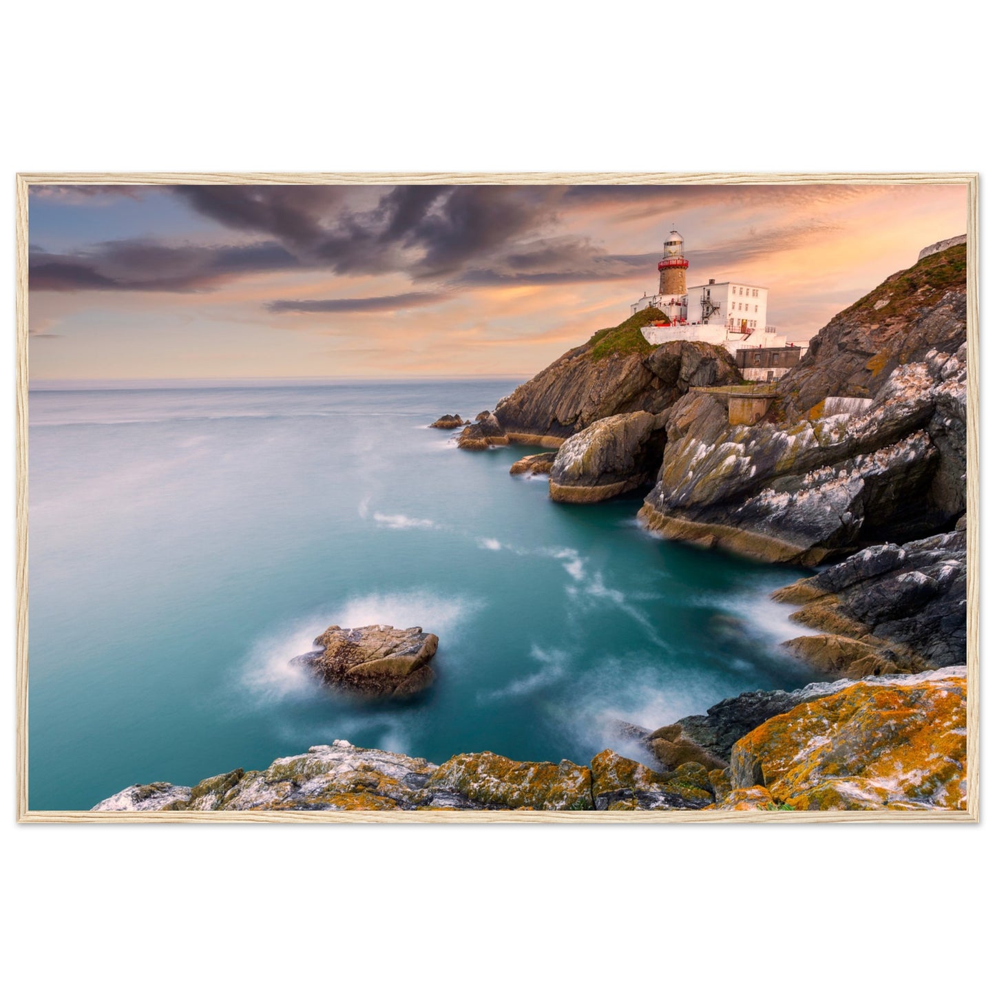 Baily Lighthouse Sunset - Howth Head Cliff Walk, Co. Dublin Ireland, Irish landscape Photography Prints Framed Photographic Print – view 6 | Buy Irish Art