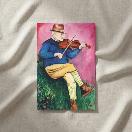 Mickey McIlhatton - King of the Glens Art Print by Ó Maoláin — in a room setting