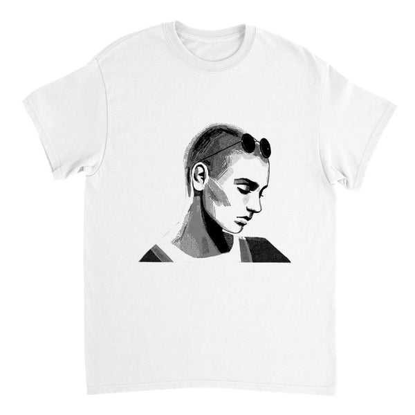Sinead O'Connor Vintage Inspired T Shirt, Retro Music Tee celebrating the Irish singer and protest icon. Timeless artistry captured in this unisex tee, available in various sizes for fans.