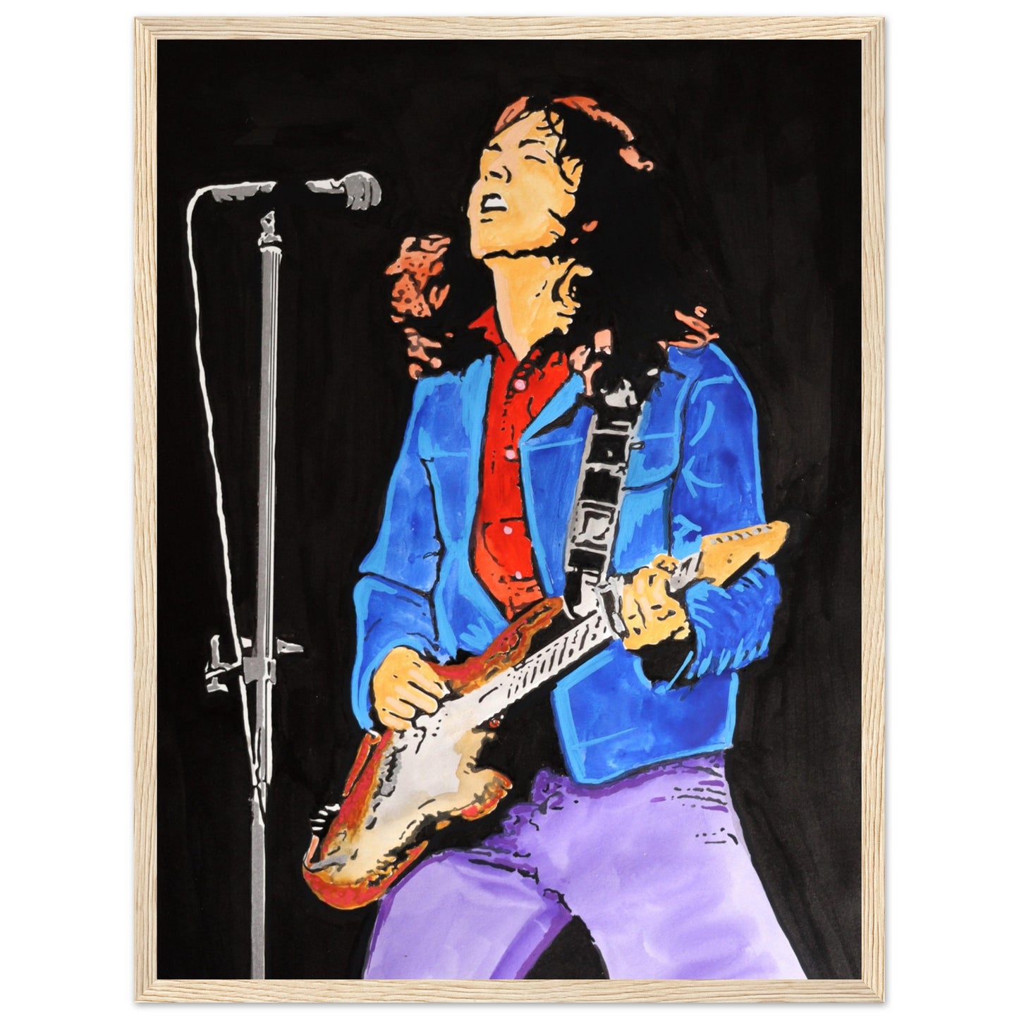 Rory Gallagher Framed Art Print – Irish Rock Legend Wall Art – view 15 | Buy Irish Art