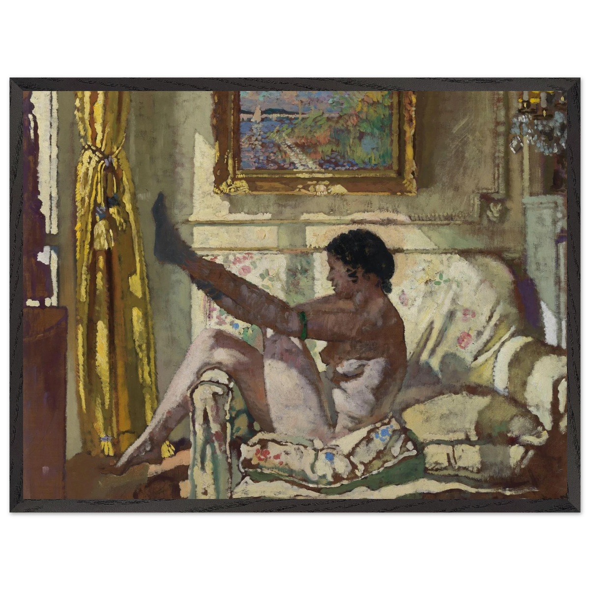 William Orpen Sunlight in a slim dark frame, straight-on view