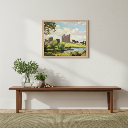Trim Castle (1938) – Dermod O’Brien | Collector’s Edition Fine Art Print – size comparison view | Buy Irish Art