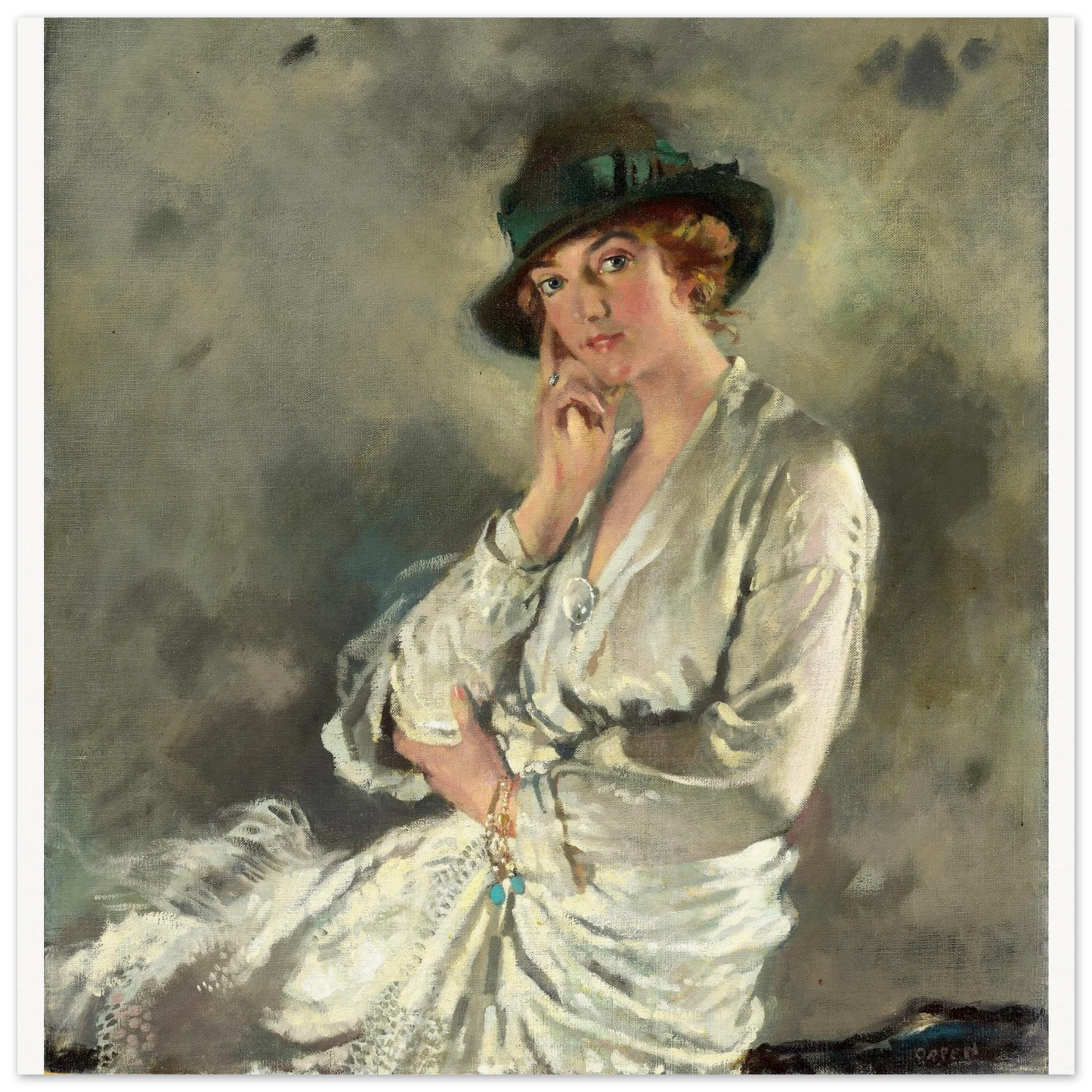 Mrs Charles S. Carstairs by William Orpen art print – main artwork view | Buy Irish Art