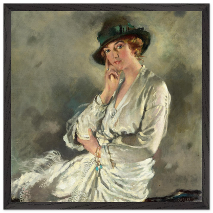 Mrs Charles S. Carstairs by William Orpen art print – wood frame view | Buy Irish Art