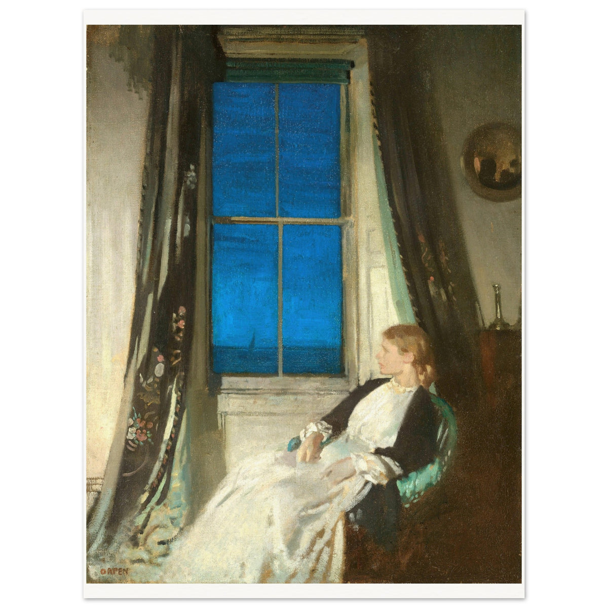 Night by William Orpen unframed, front view of the print