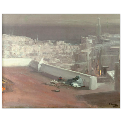 Night, Tangier by Sir John Lavery, unframed art print, 20x25 cm