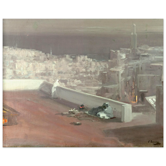 Night, Tangier by Sir John Lavery, unframed art print, 20x25 cm