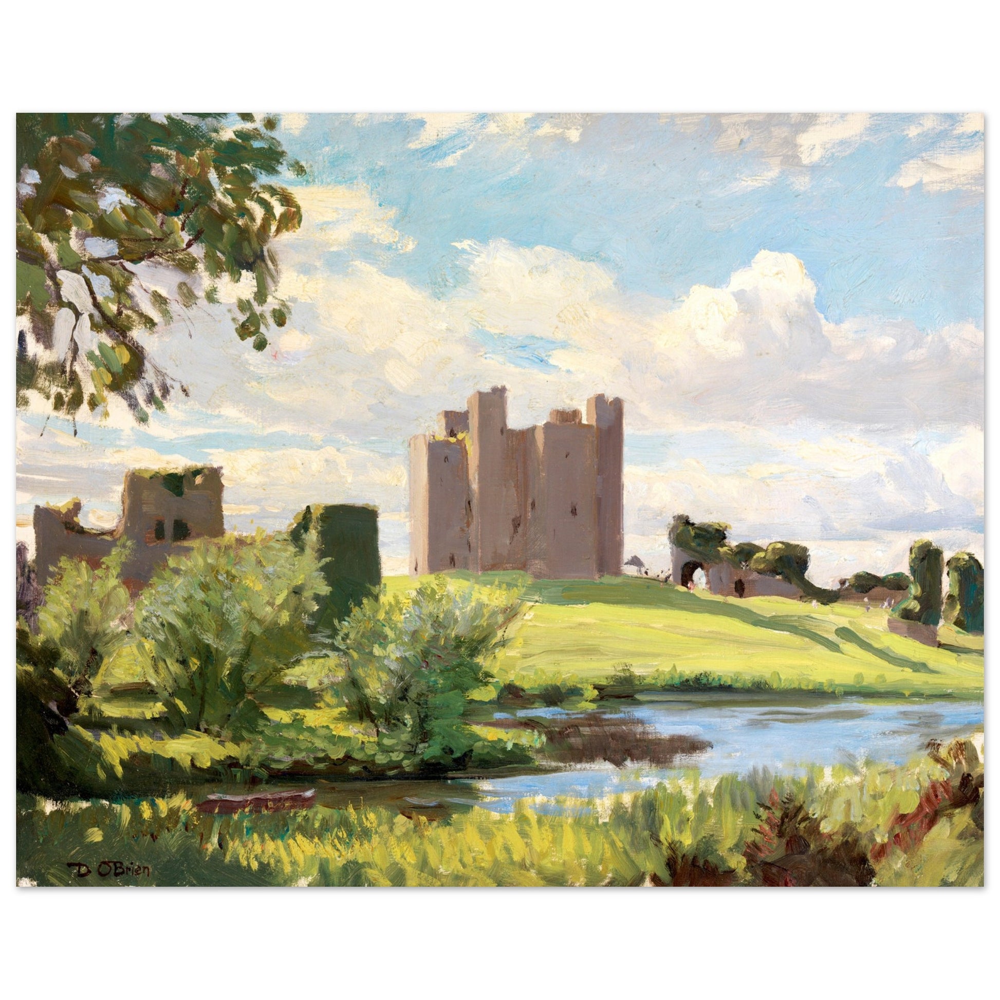 Trim Castle (1938) – Dermod O’Brien | Collector’s Edition Fine Art Print – view 12 | Buy Irish Art