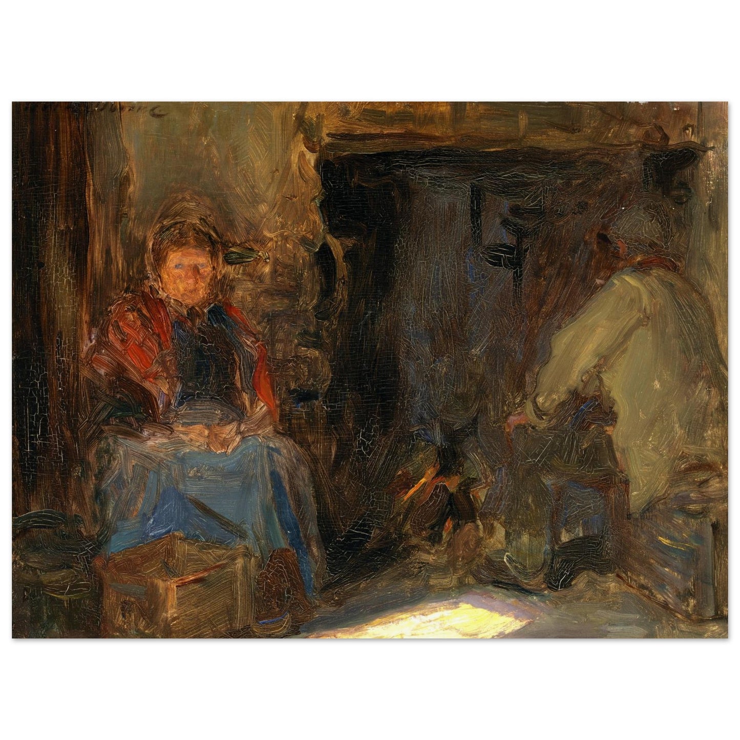 A Galway Cottage - Art Print by Irish Artist  Walter Frederick Osborne – view 12 | Buy Irish Art