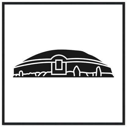 Moderner minimalistischer Newgrange-Illustrationsdruck