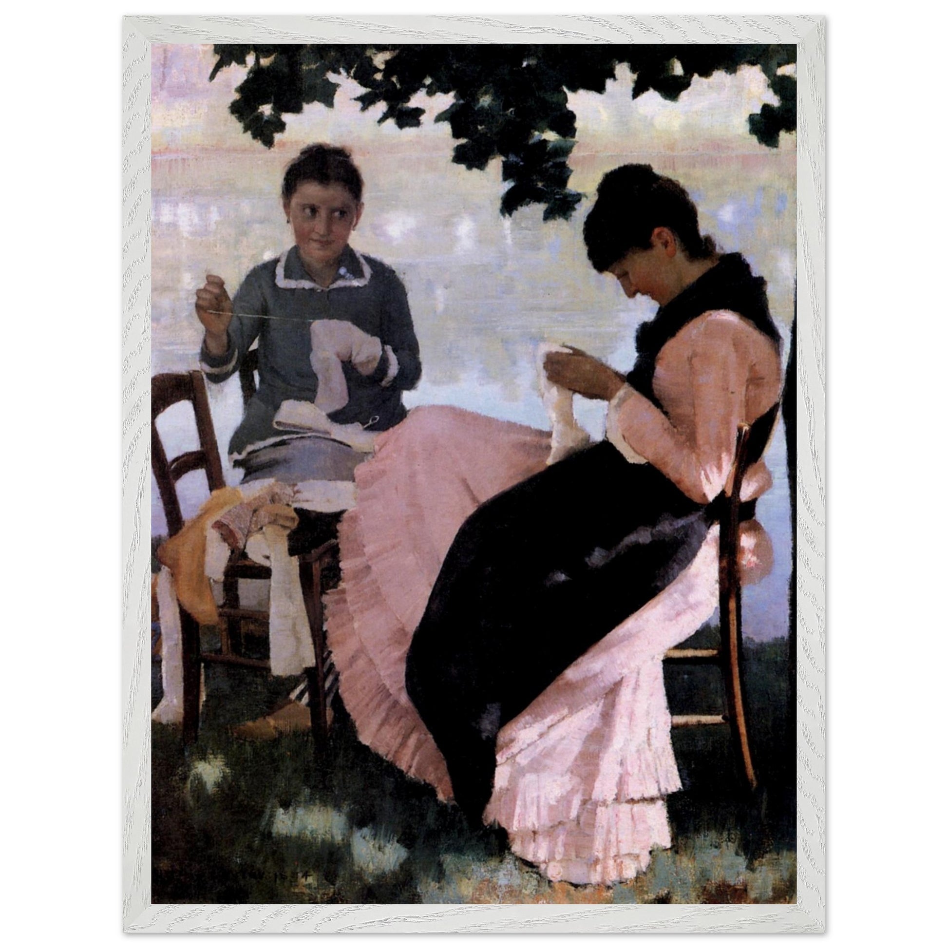 Sewing in the Shade (1884) – Sir John Lavery (view 9)