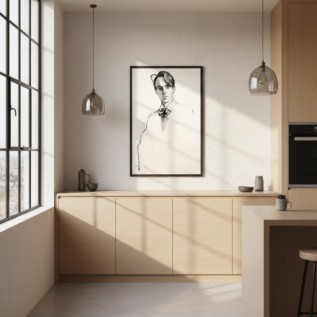 William Butler Yeats by William Rothenstein - Art Print (view 5)