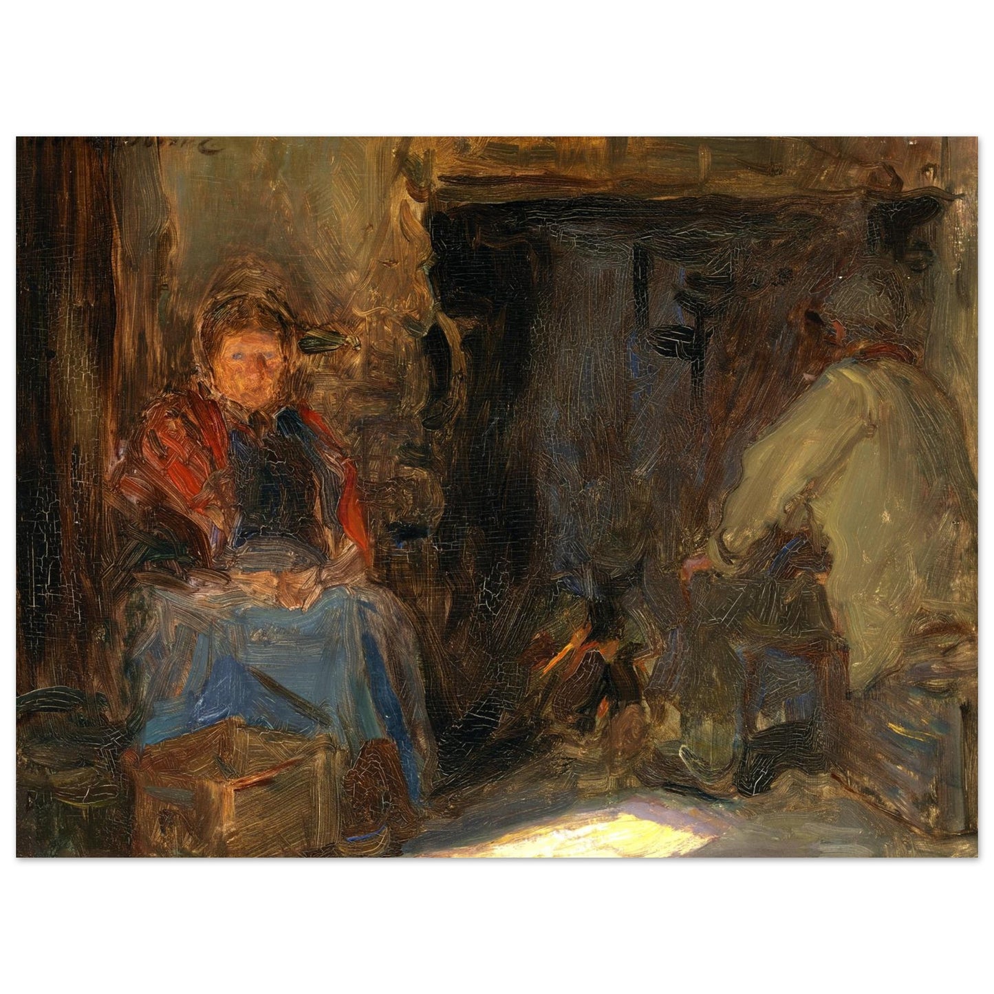 A Galway Cottage - Art Print by Irish Artist  Walter Frederick Osborne – view 7 | Buy Irish Art