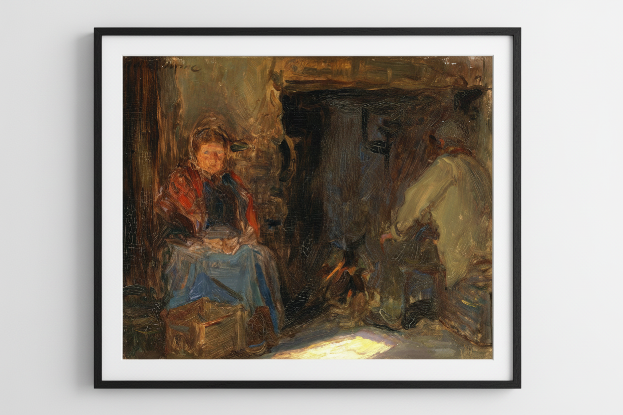 A Galway Cottage - Art Print by Irish Artist  Walter Frederick Osborne – view 6 | Buy Irish Art