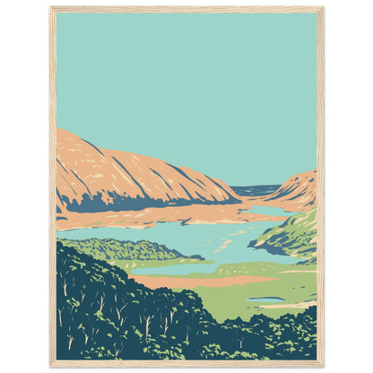 Killarney National Park County Kerry Ireland Framed Art Print – size comparison view | Buy Irish Art