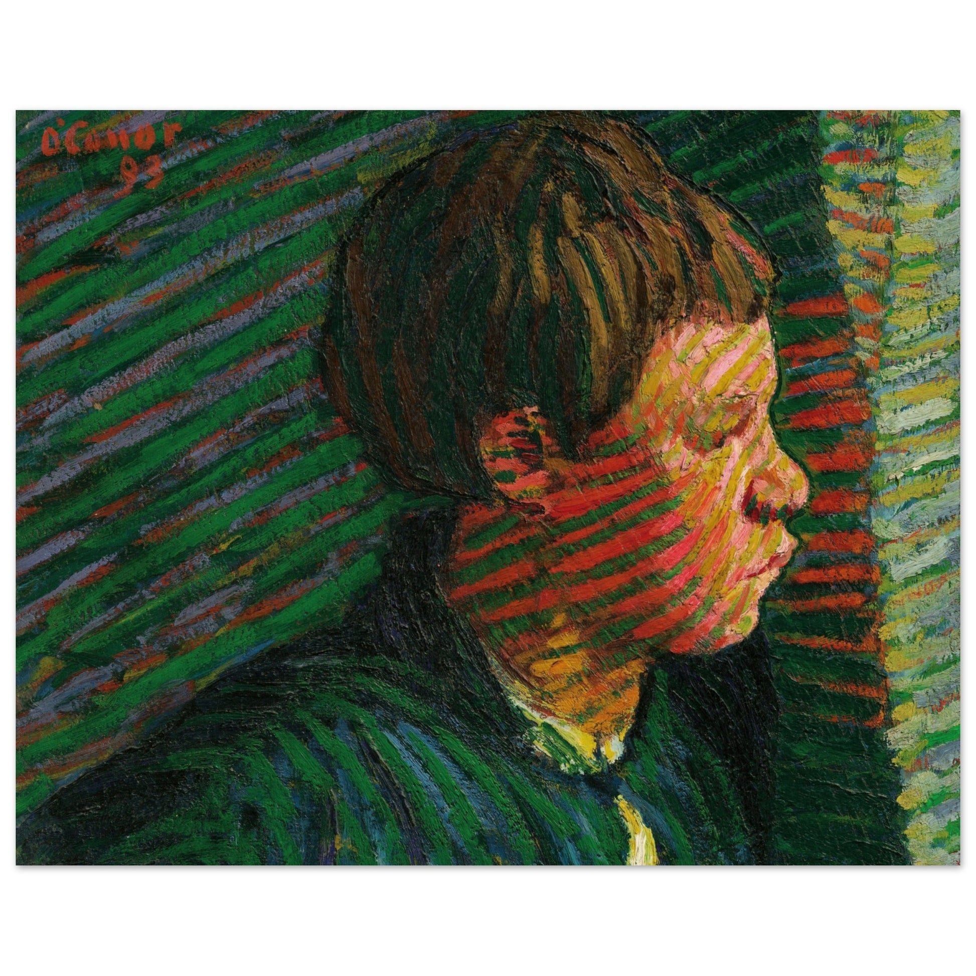Breton Boy by Irish Artist Roderic O'Conor Art Print (view 3)