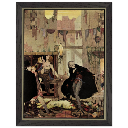Harry Clarke Art Print – Poe’s Tales of Mystery (1923) – “Noisome Quarter” | Museum-Quality Framed Reproduction – view 8 | Buy Irish Art