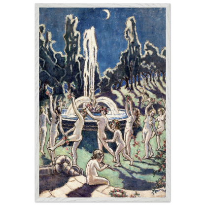 Nudes Dancing Round a Fountain by Mainie Jellett - large format Irish modernist print