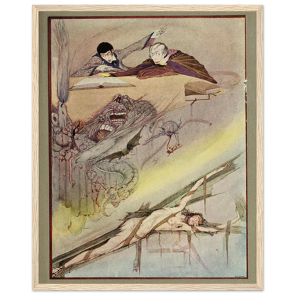 Harry Clarke Art Print – Poe’s Tales of Mystery (1923) – “Rending of Coffin” | Museum-Quality Framed Reproduction – view 15 | Buy Irish Art