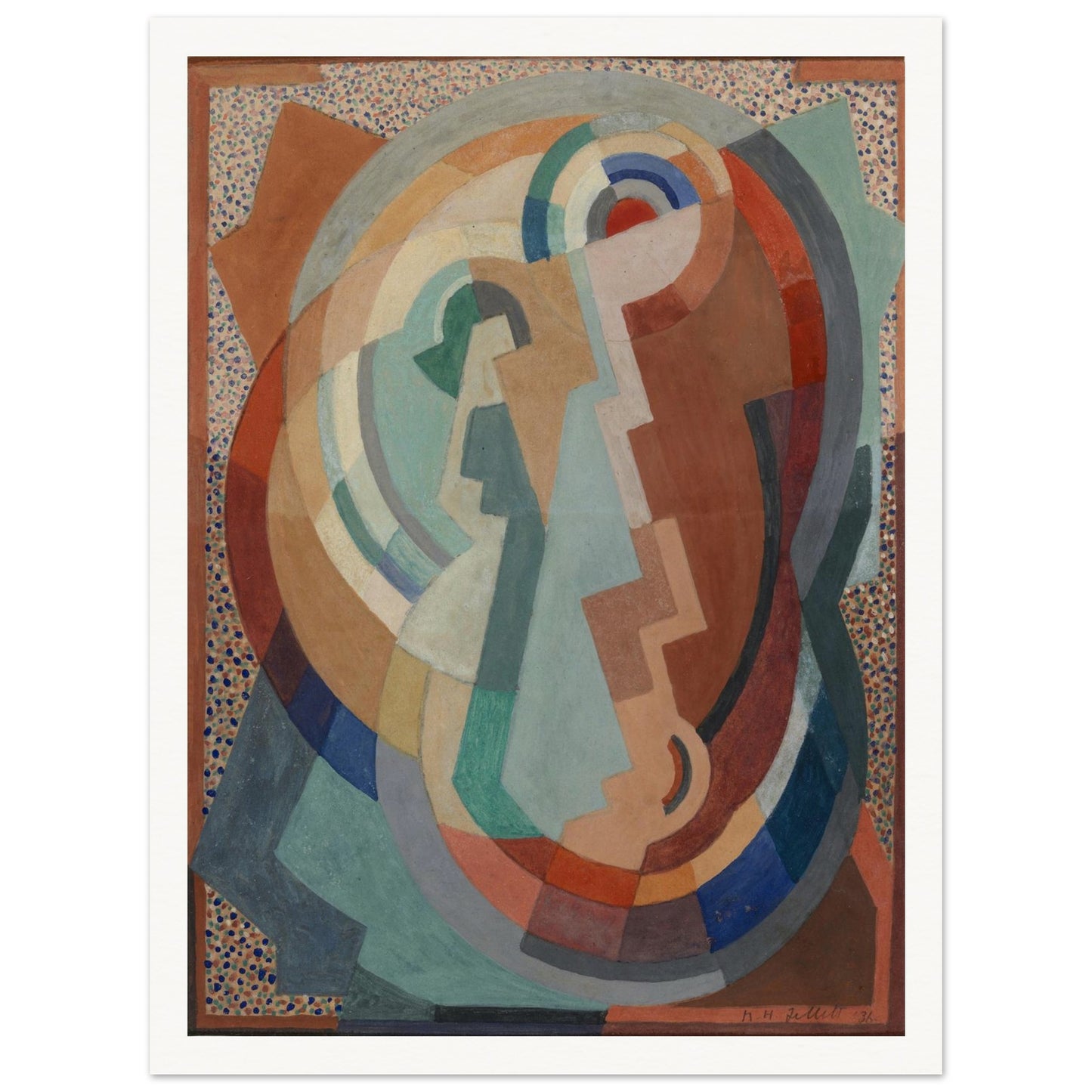 The Virgin and Child by Mainie Jellett – Irish Modernist Art Print (view 3)