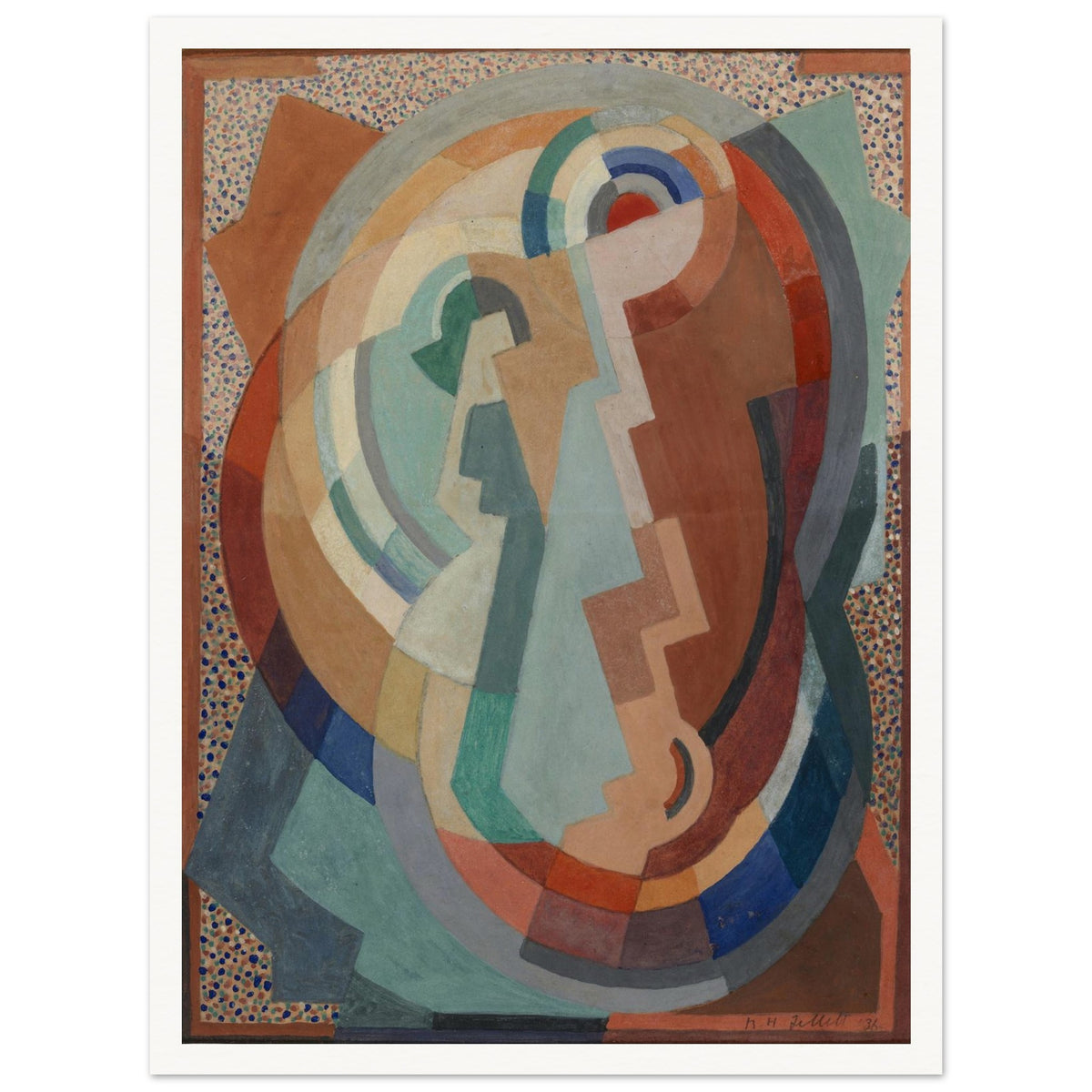 The Virgin and Child by Mainie Jellett – Irish Modernist Art Print (view 6)