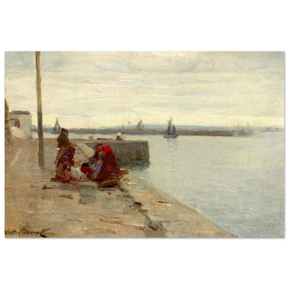 Women on a Galway Quayside by Irish Artist Walter Frederick Osborne Art Print – view 7 | Buy Irish Art
