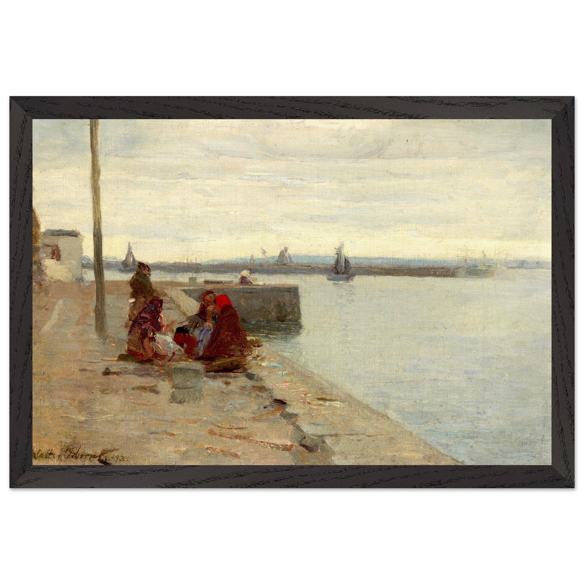 Women on a Galway Quayside by Irish Artist Walter Frederick Osborne Art Print – view 9 | Buy Irish Art