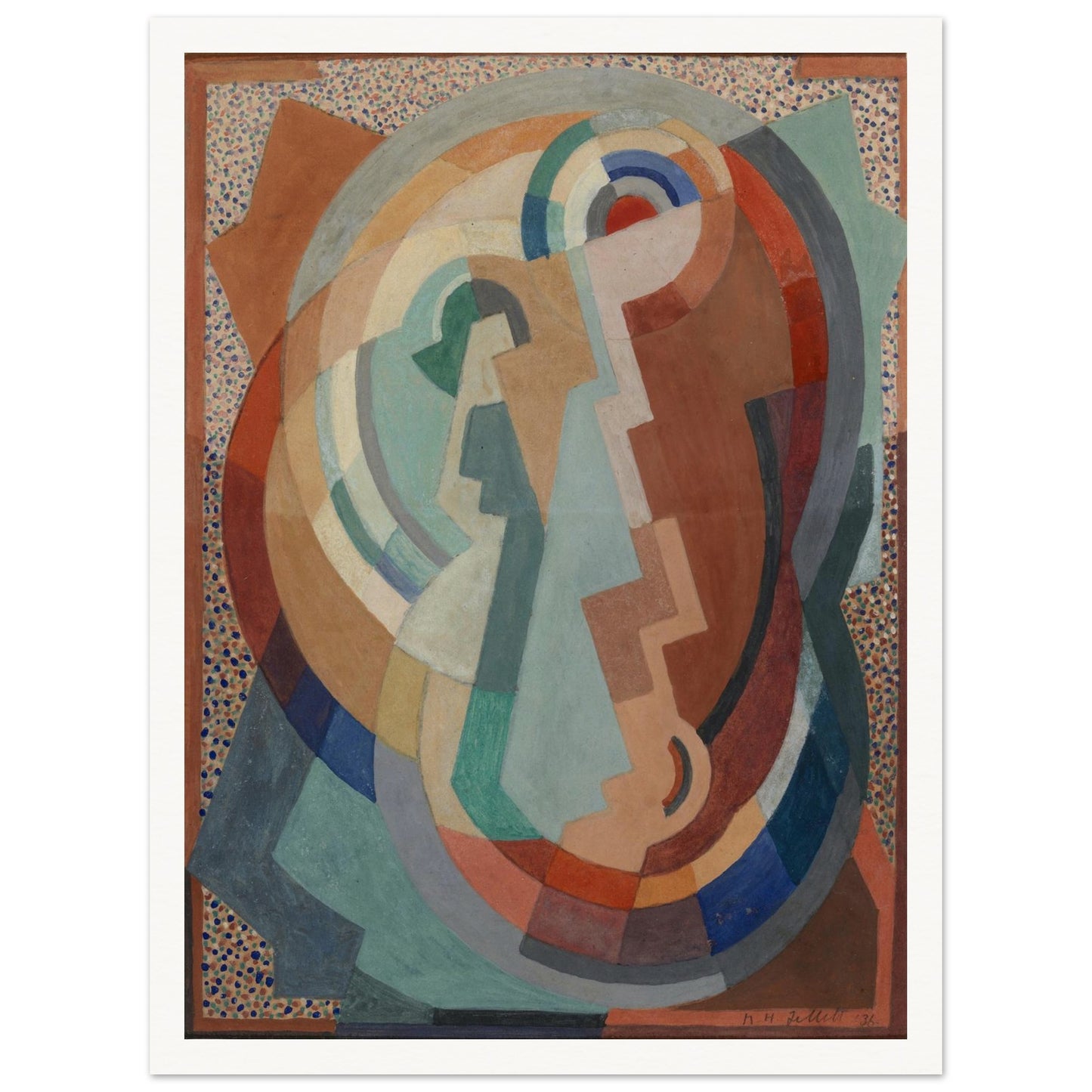 The Virgin and Child by Mainie Jellett – Irish Modernist Art Print (view 2)