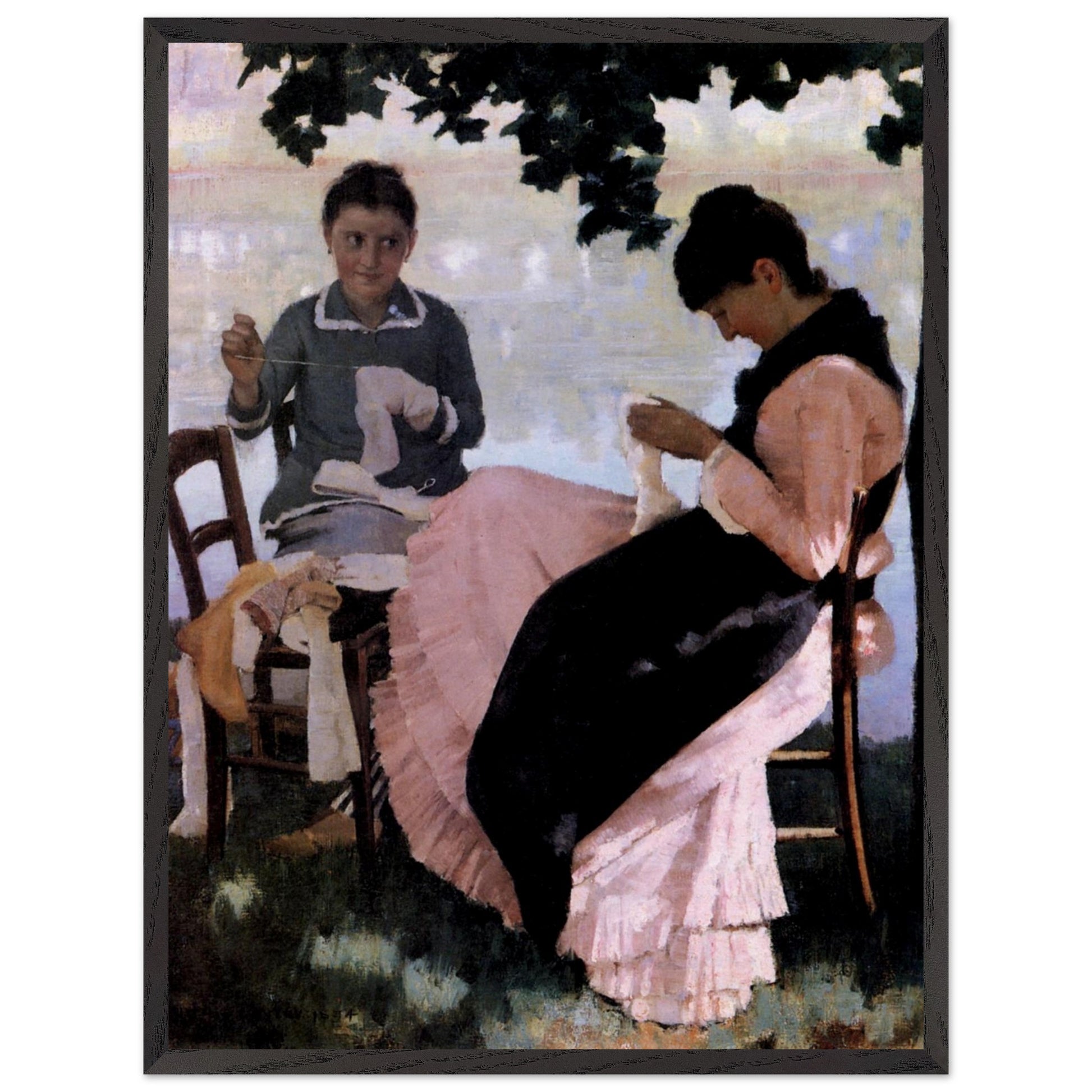 Sewing in the Shade (1884) – Sir John Lavery (view 10)