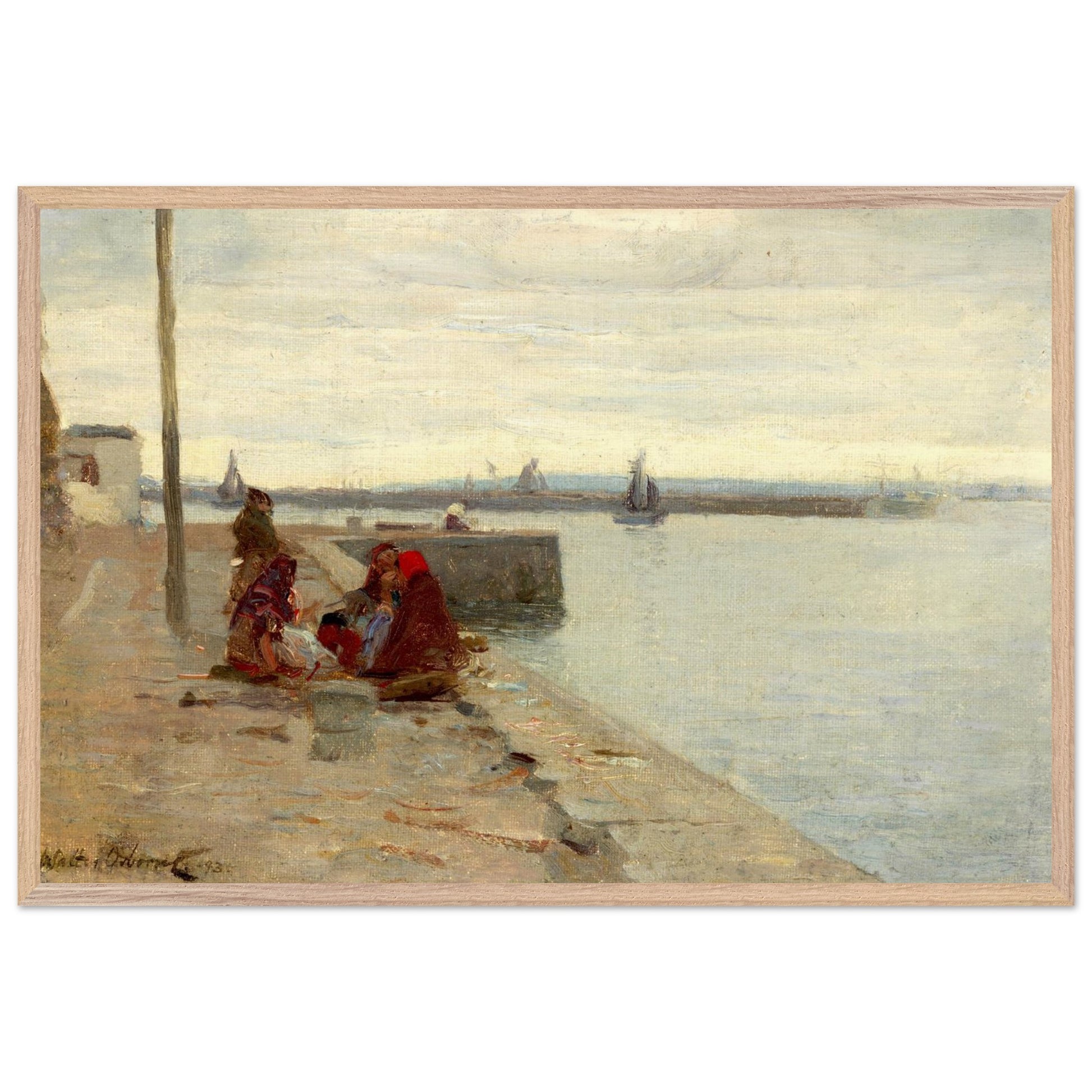 Women on a Galway Quayside by Irish Artist Walter Frederick Osborne Art Print – view 8 | Buy Irish Art