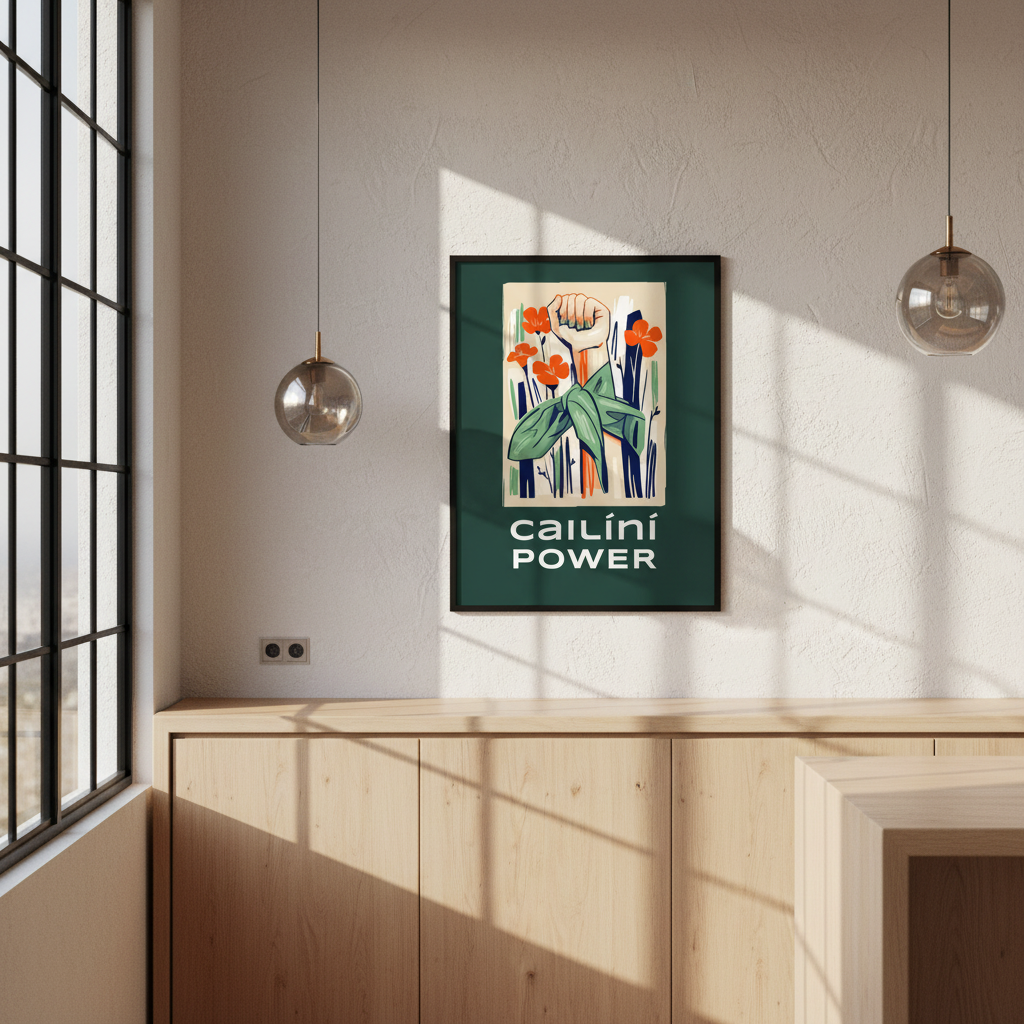 Cailíní Power – Irish Girl Power Art Print (view 4)