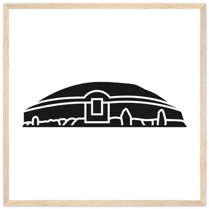 Moderner minimalistischer Newgrange-Illustrationsdruck