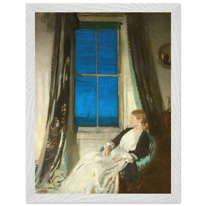 Night by William Orpen, framed print in a white frame