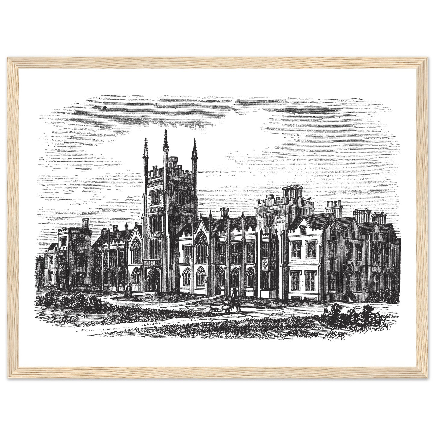 Belfast Queen's University Framed Wall Art Print – room setting display | Buy Irish Art
