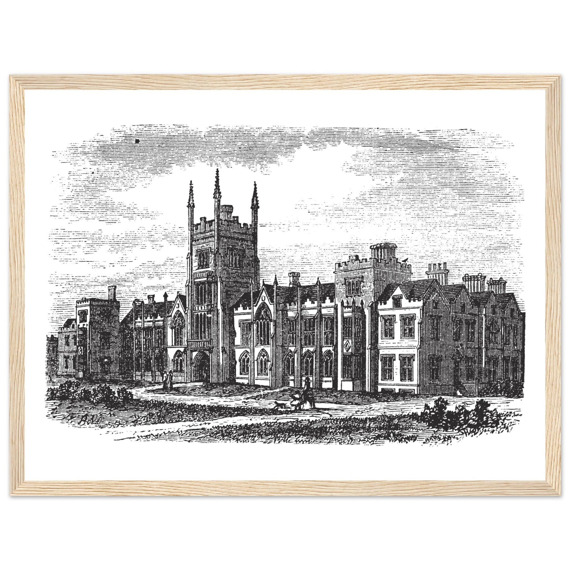 Belfast Queen's University Framed Wall Art Print – room setting display | Buy Irish Art