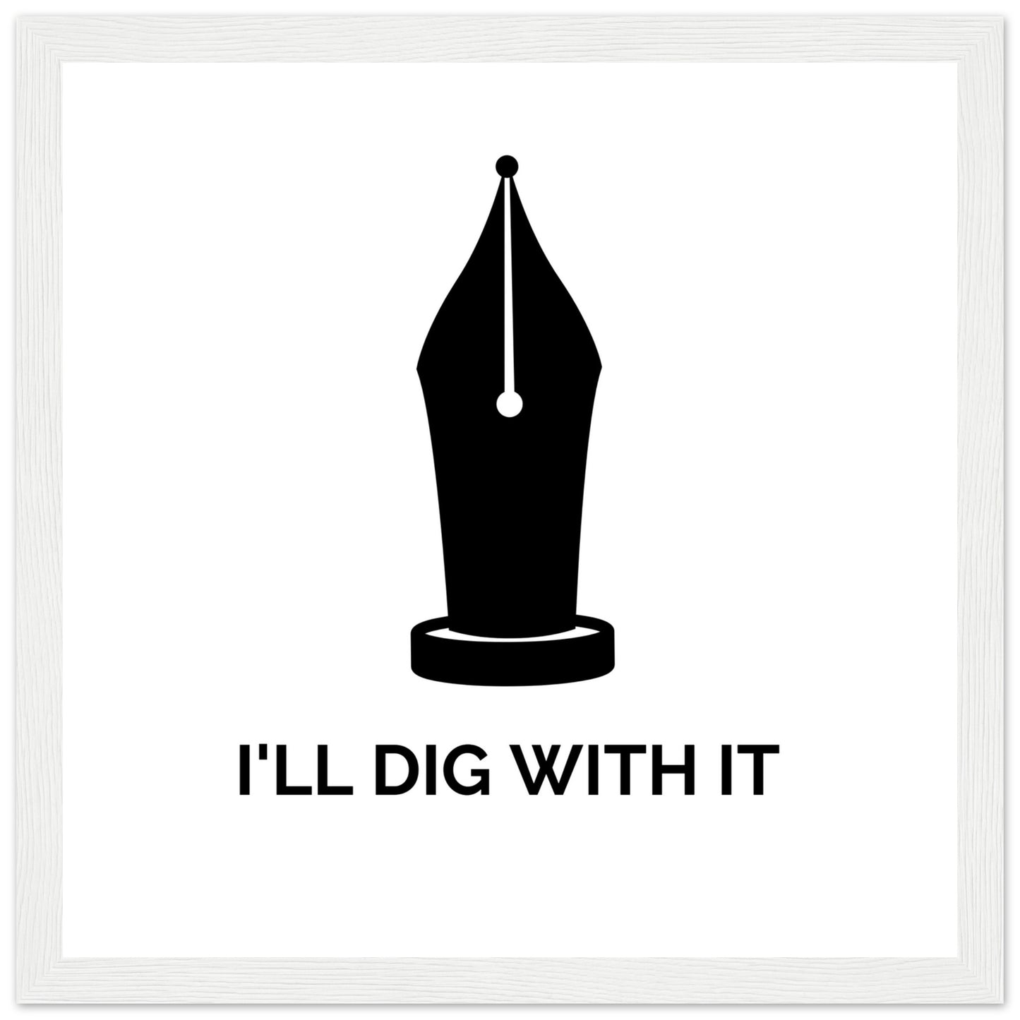 I’ll Dig With It – Seamus Heaney Quote Art Print (view 3)
