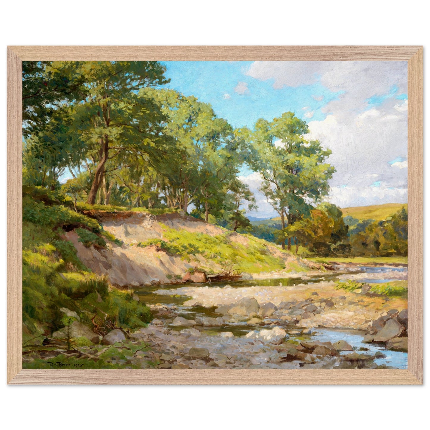 The Deer Park, Powerscourt – Dermod O’Brien Landscape Print 40x50 cm / 16x20″ – detail view | Buy Irish Art