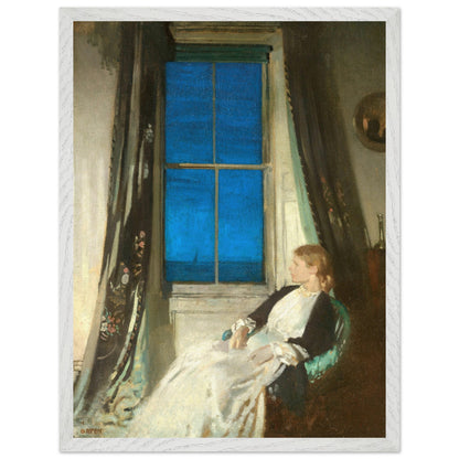 Night by William Orpen print with a white frame on a plain white background