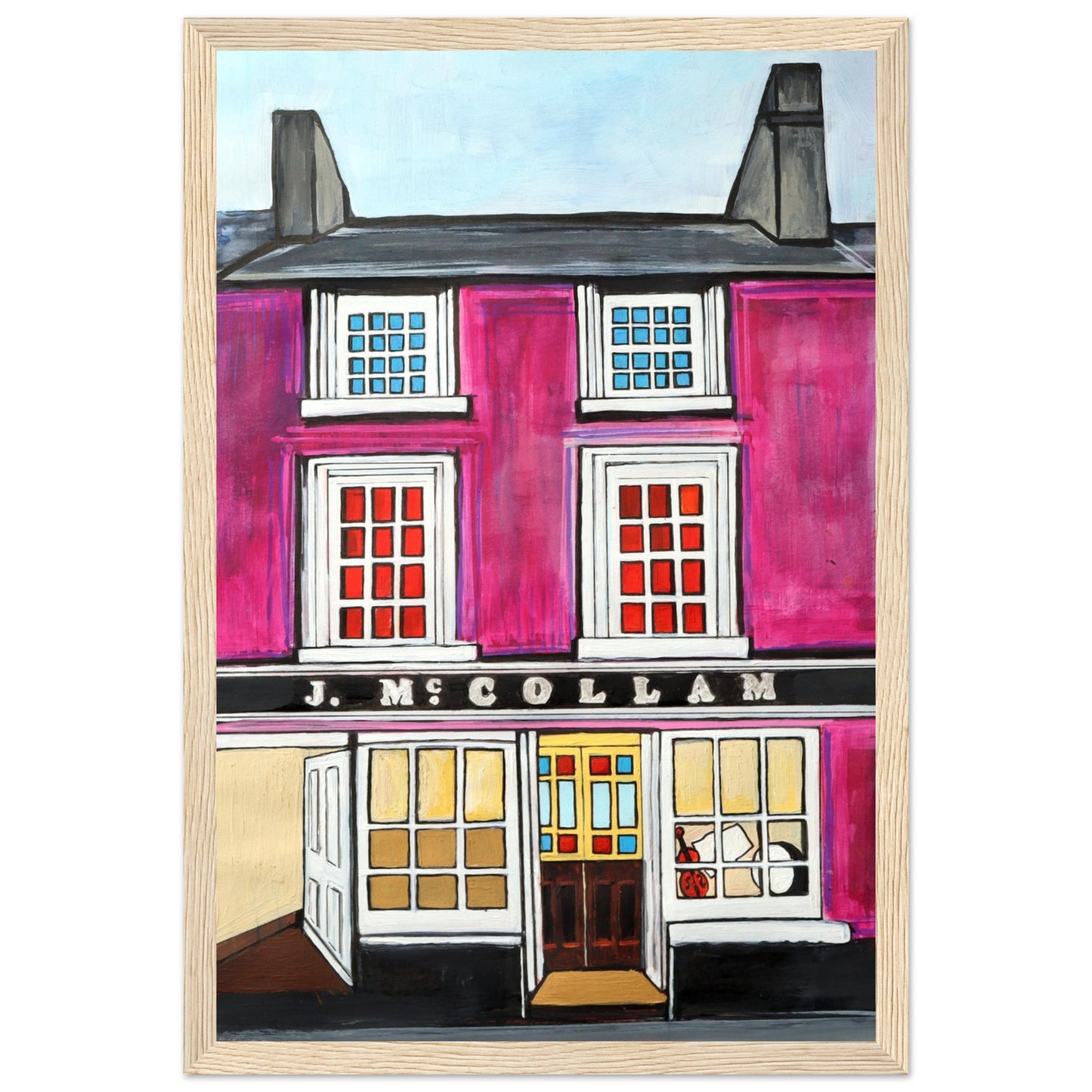 Johnny Joe's Pub, Cushendall Framed Art Print – Irish wall art print | Buy Irish Art