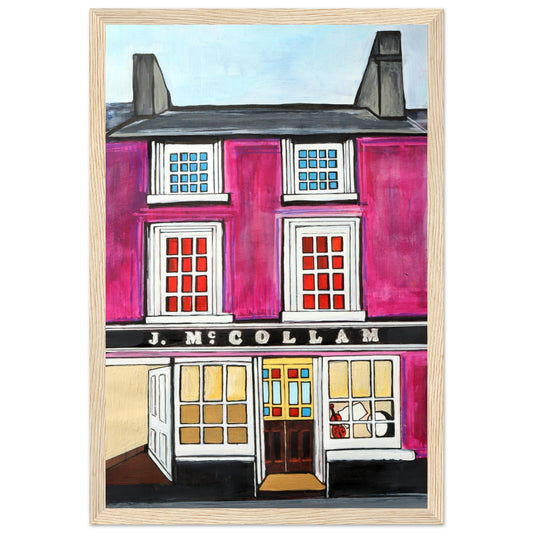 Johnny Joe's Pub, Cushendall Framed Art Print – Irish wall art print | Buy Irish Art