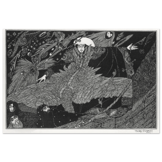 The Albatross About His Neck by Harry Clarke, framed print