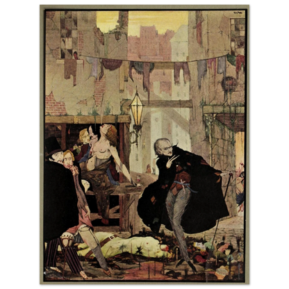Harry Clarke Art Print – Poe’s Tales of Mystery (1923) – “Noisome Quarter” | Museum-Quality Framed Reproduction – Irish wall art print | Buy Irish Art