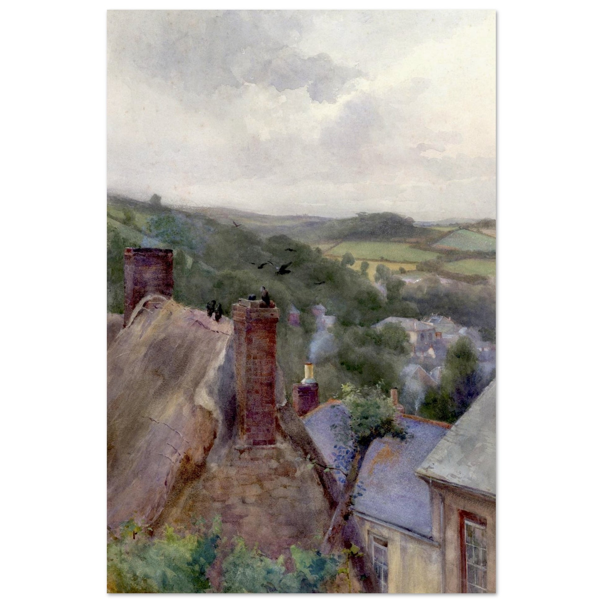 Rooftops, Thomastown, County Kilkenny by Irish Artist Mildred Anne Butler Art Print – view 9 | Buy Irish Art