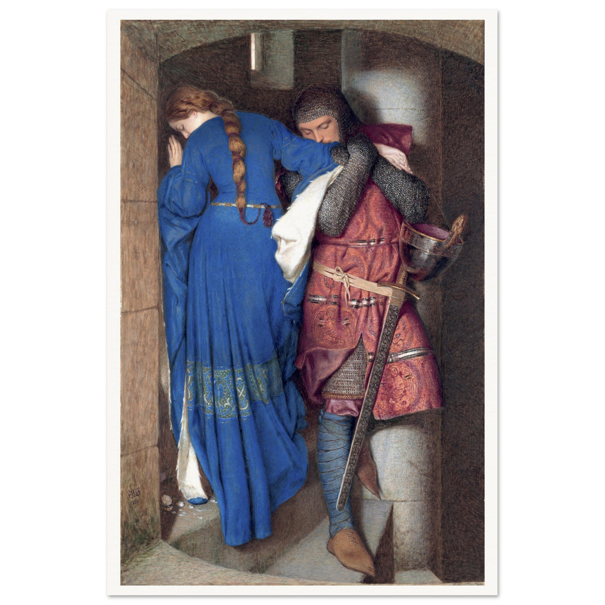 The Meeting on the Turret Stairs – Frederic William Burton (view 19)